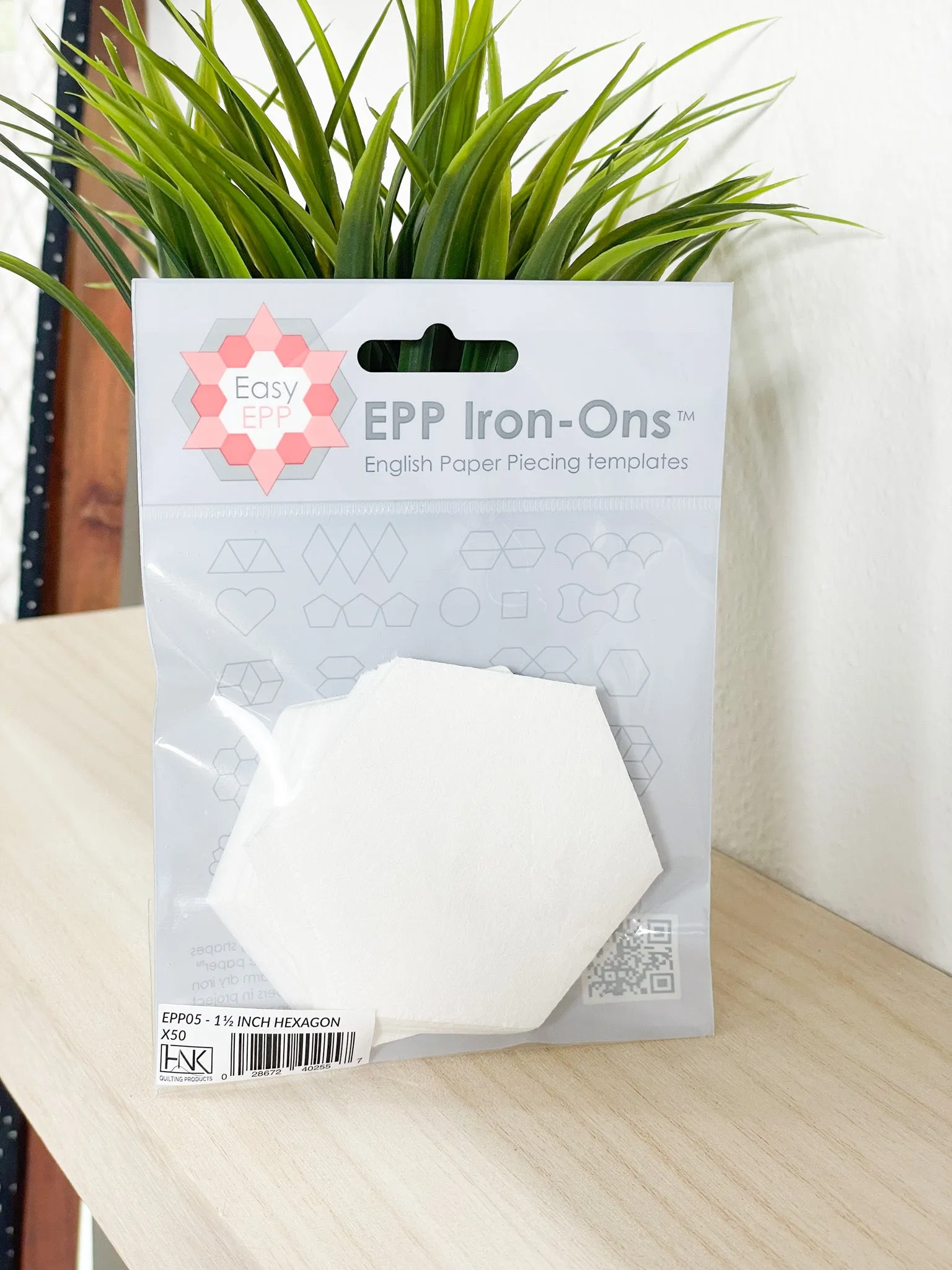 1 1/2" Hexie EPP Iron-Ons