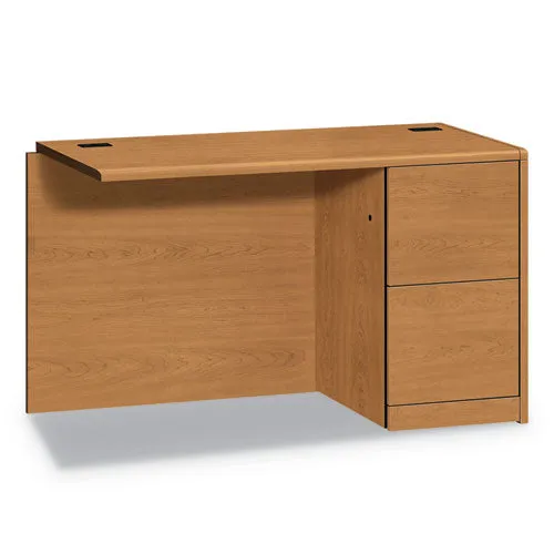 10700 Series Full Right Pedestal Return, 48w X 24d X 29.5h, Mahogany