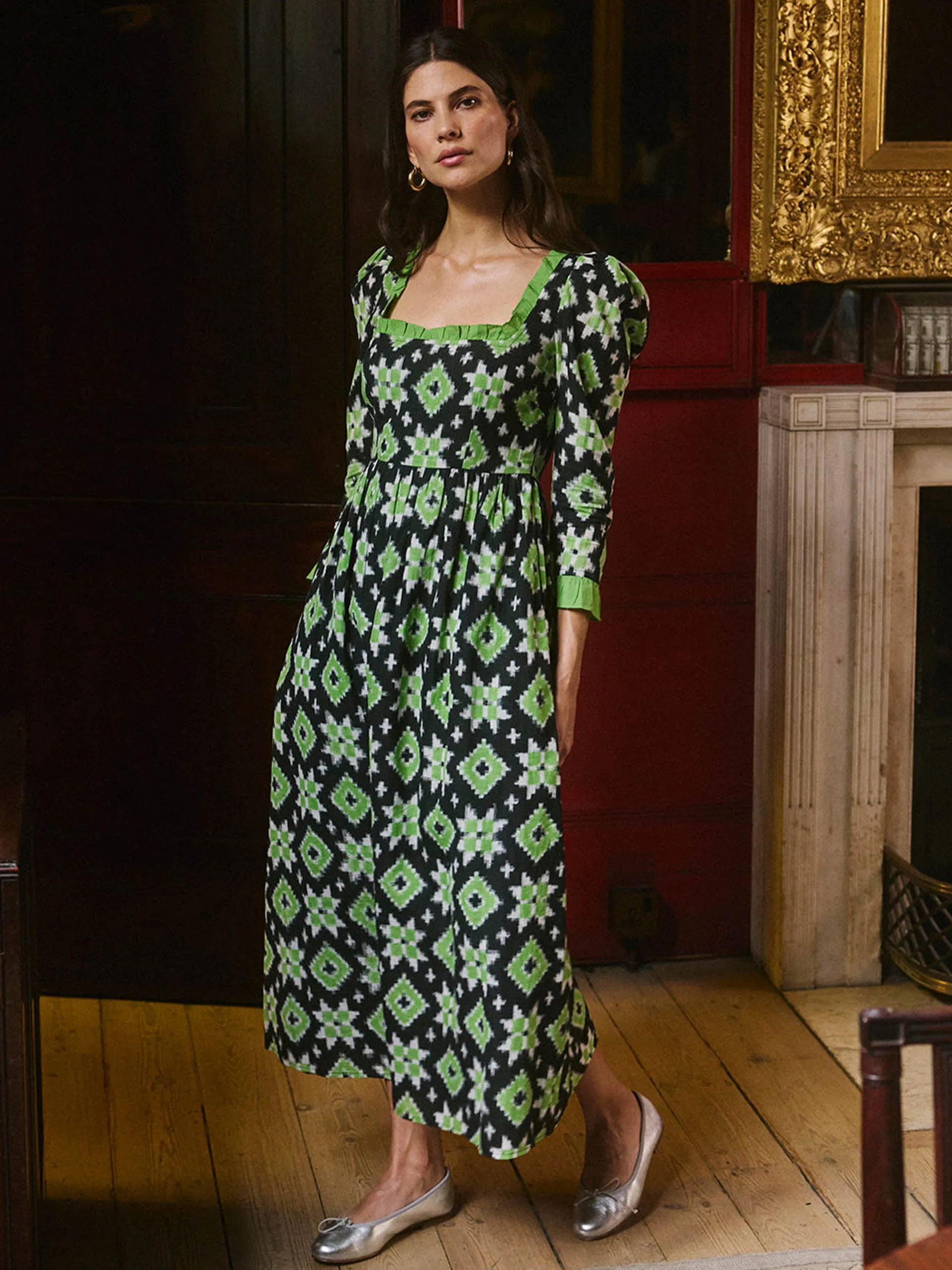Apple ikat Polly dress