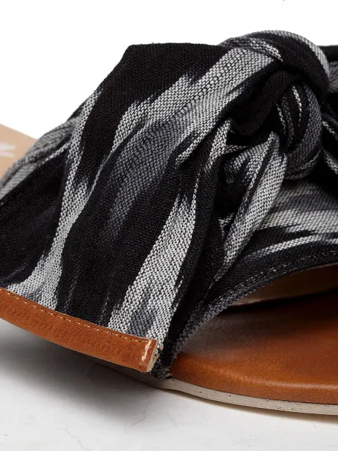 Black Ikat Bow Tie
