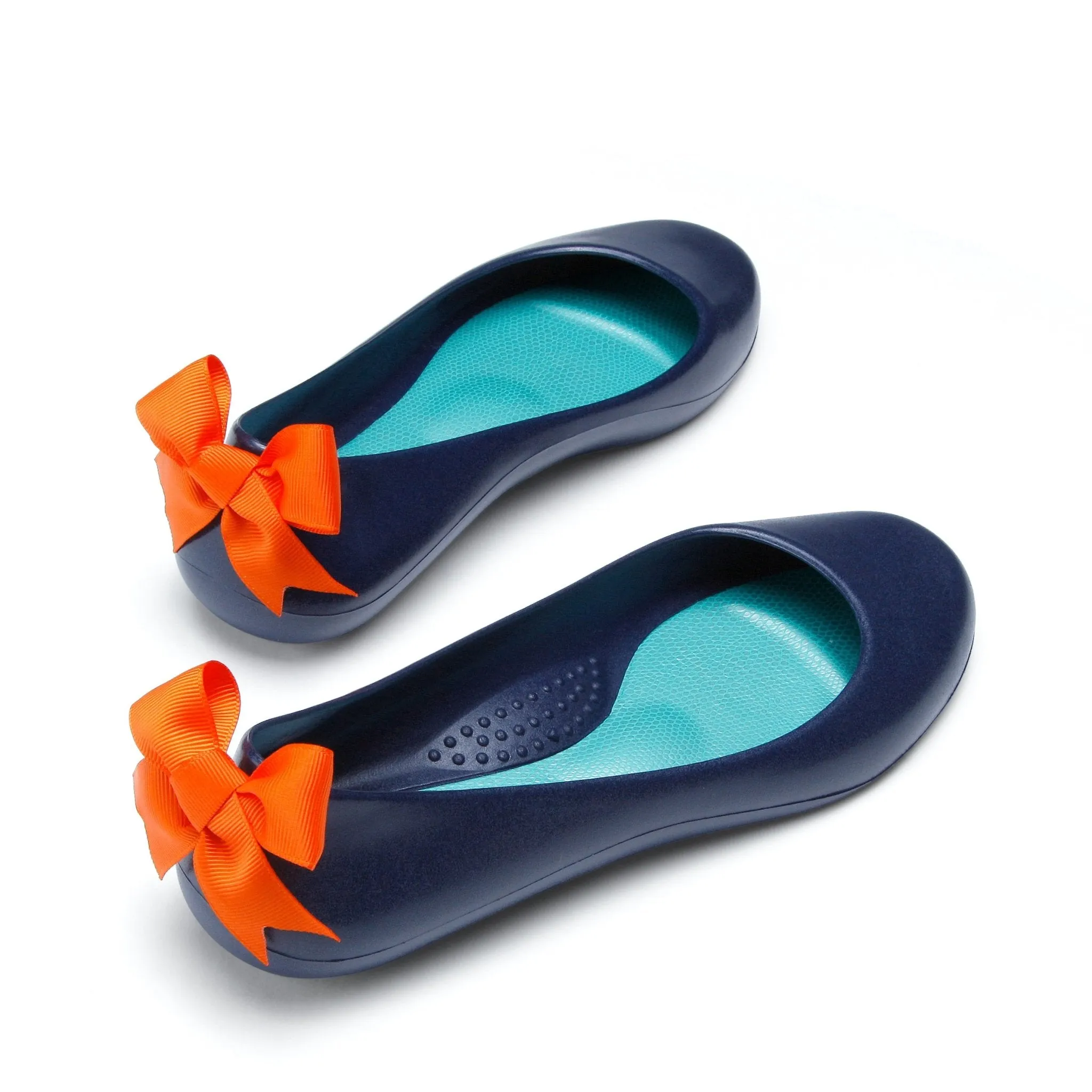 Bow Ballet Flats, Matte Sapphire Shoe