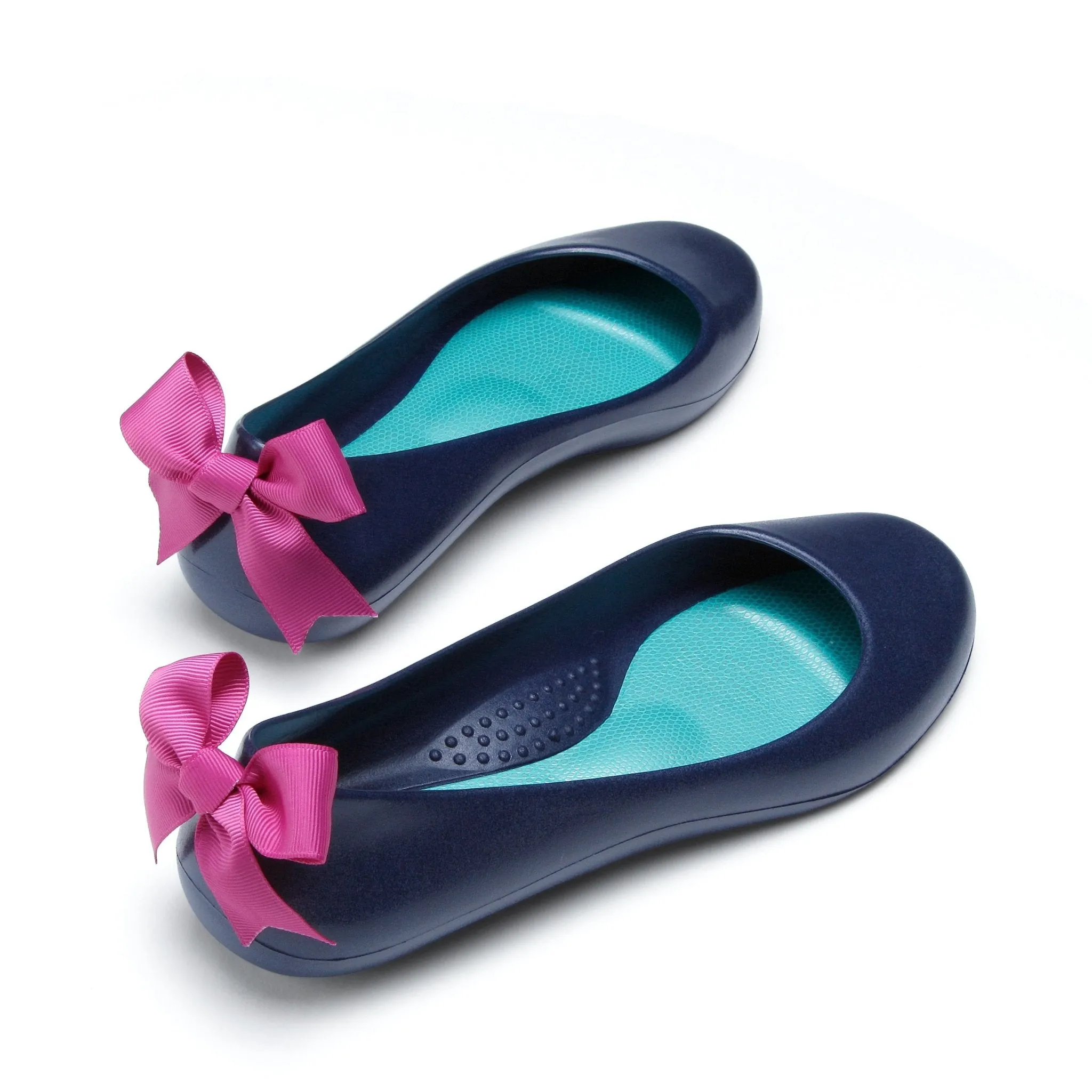 Bow Ballet Flats, Matte Sapphire Shoe