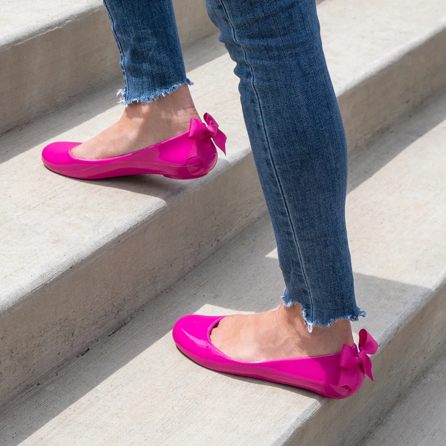 Bow Ballet Flats, Matte Sapphire Shoe