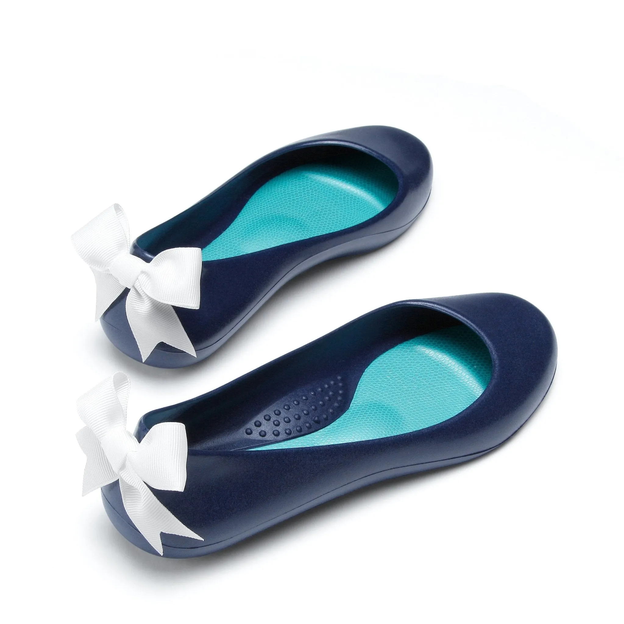 Bow Ballet Flats, Matte Sapphire Shoe