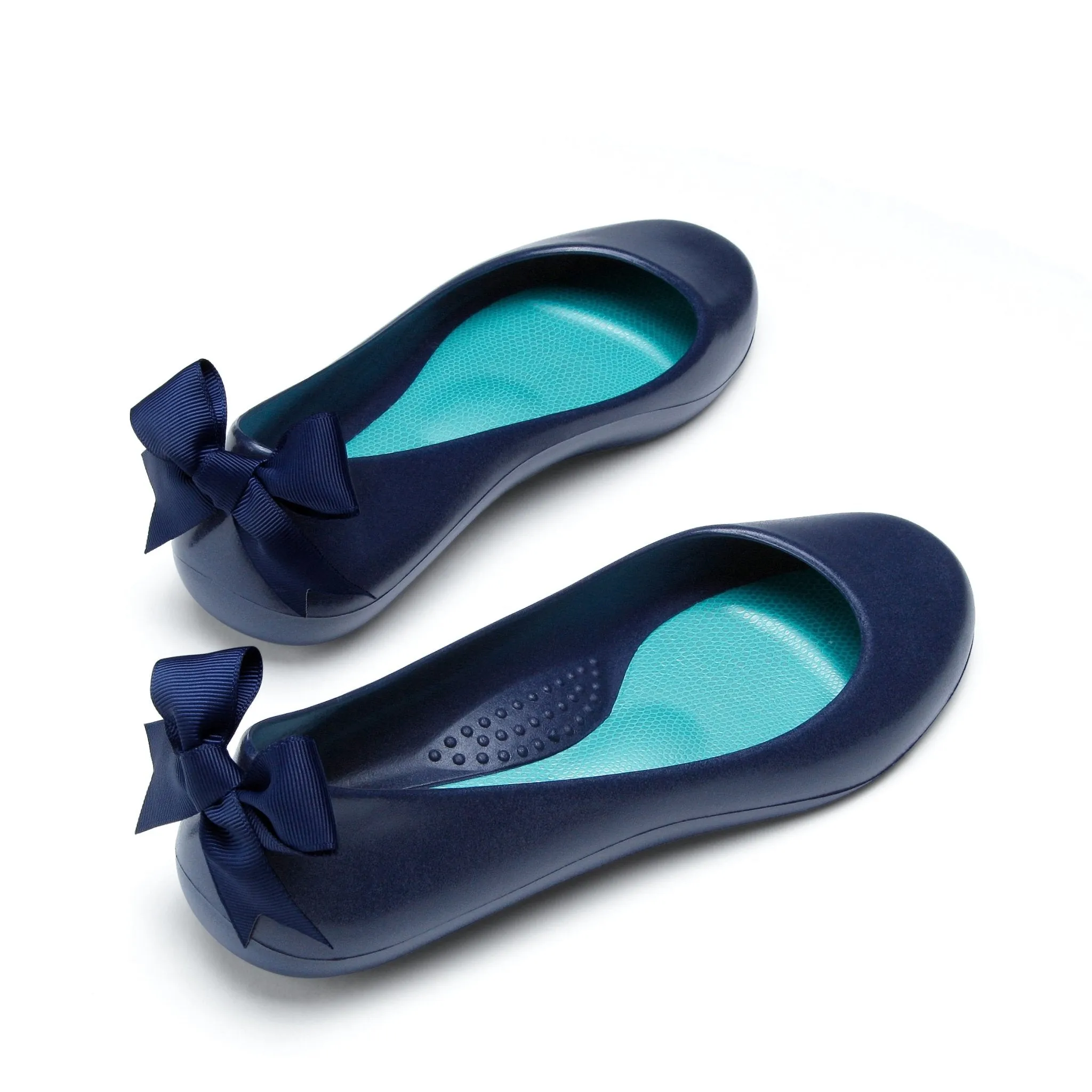Bow Ballet Flats, Matte Sapphire Shoe