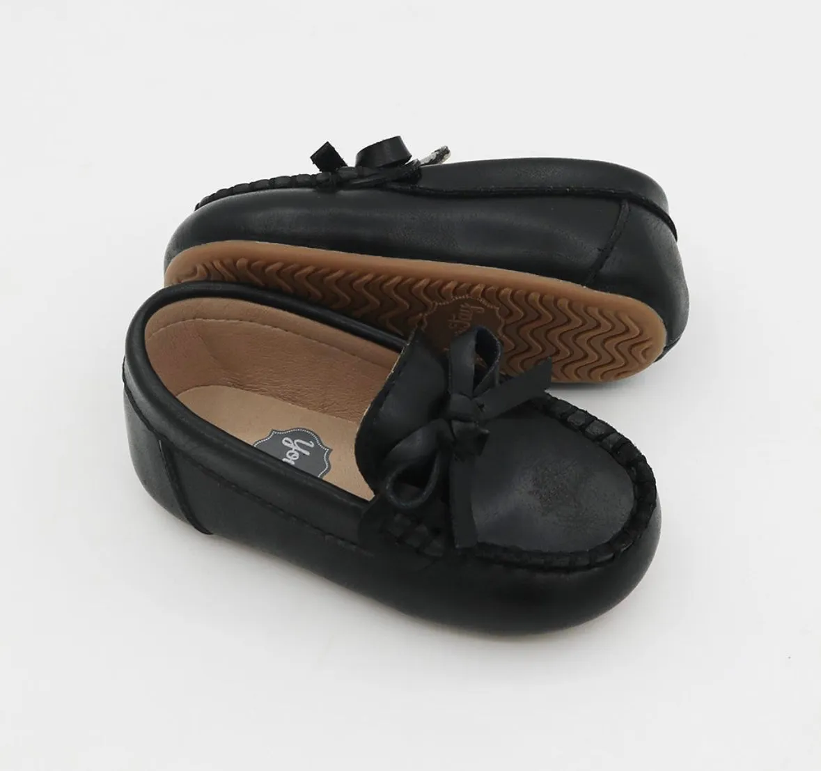 Boy Moccasins Black