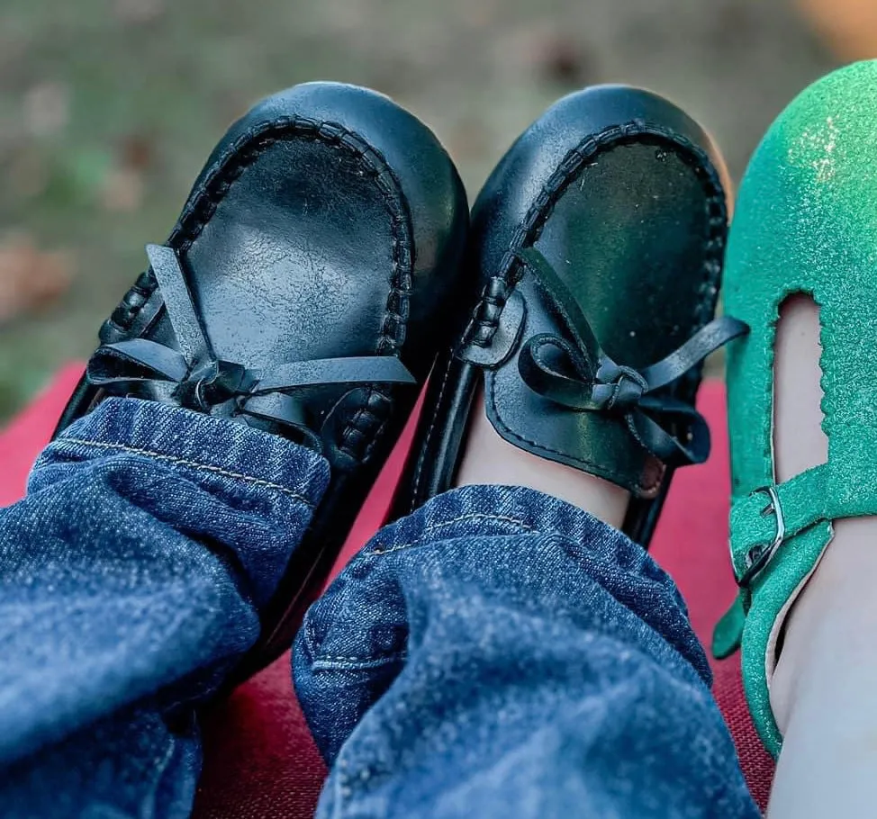 Boy Moccasins Black