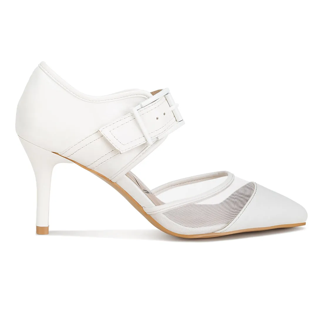 Buckle Detail Pump Sandals