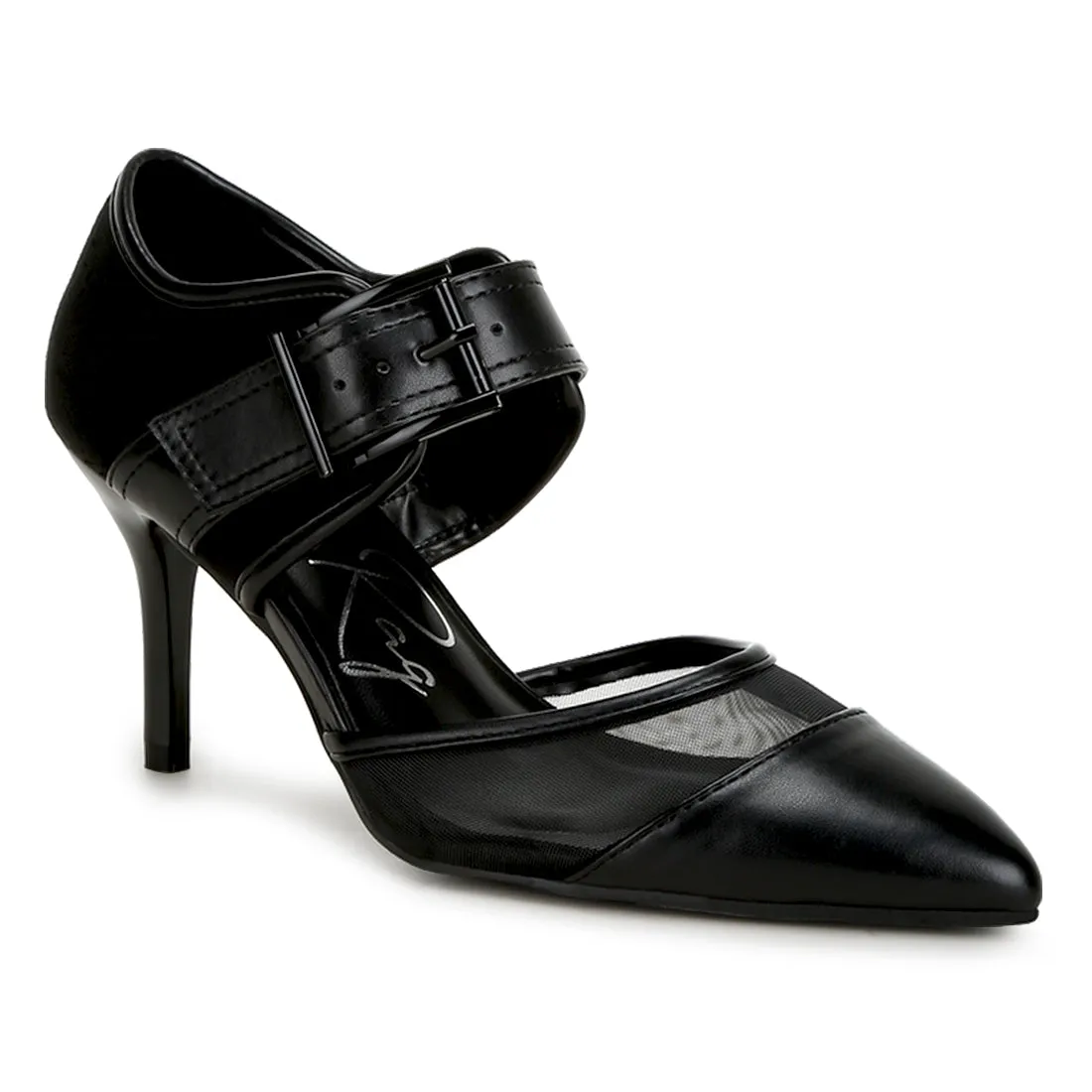Buckle Detail Pump Sandals