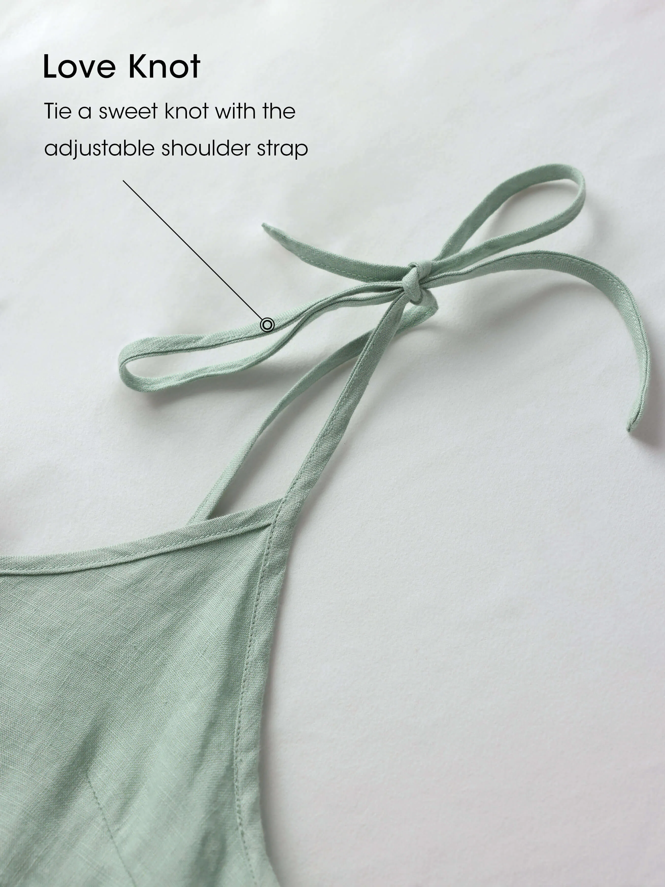 Callie 100% Linen Relaxed Fit Adjustable Straps Slip Dress