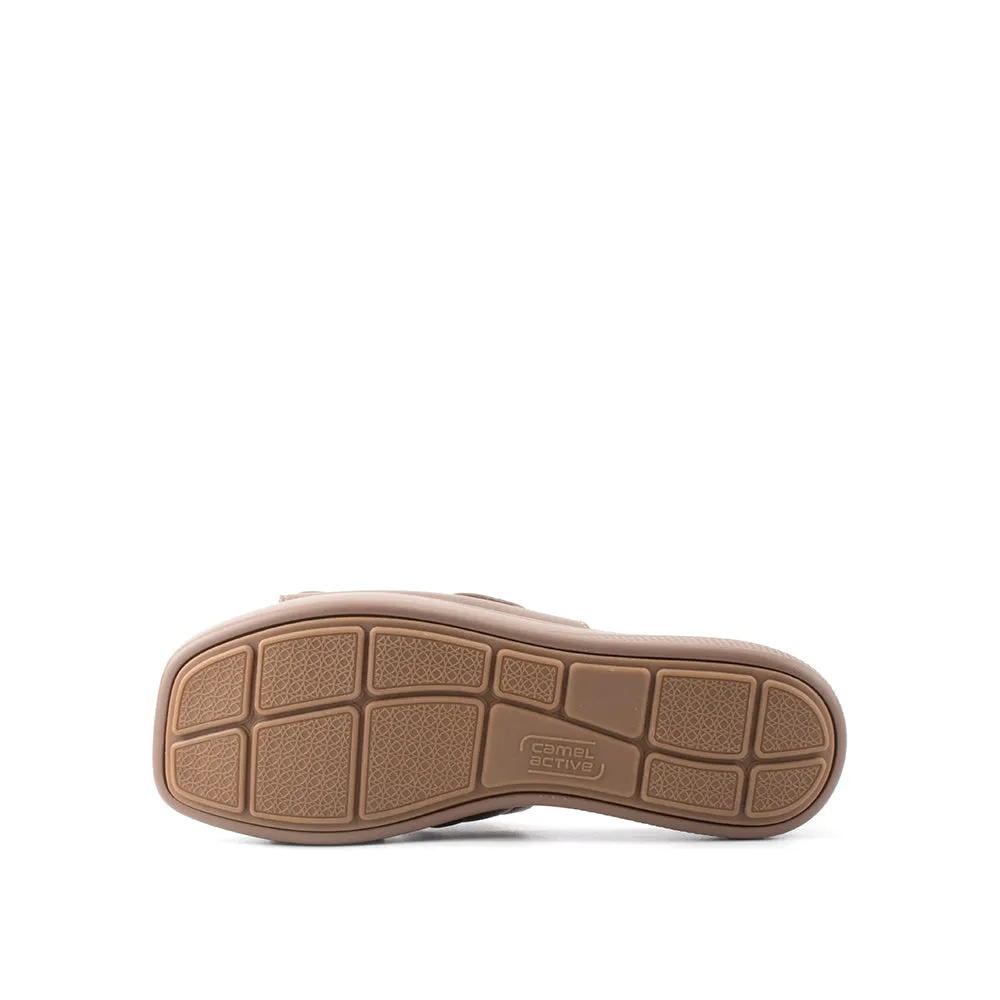 camel active Women Victoria 1 Comfort Slip-On Sandals -782402-YR02SV-6-KHAKI
