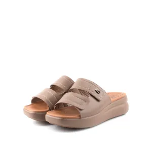 camel active Women Victoria 1 Comfort Slip-On Sandals -782402-YR02SV-6-KHAKI
