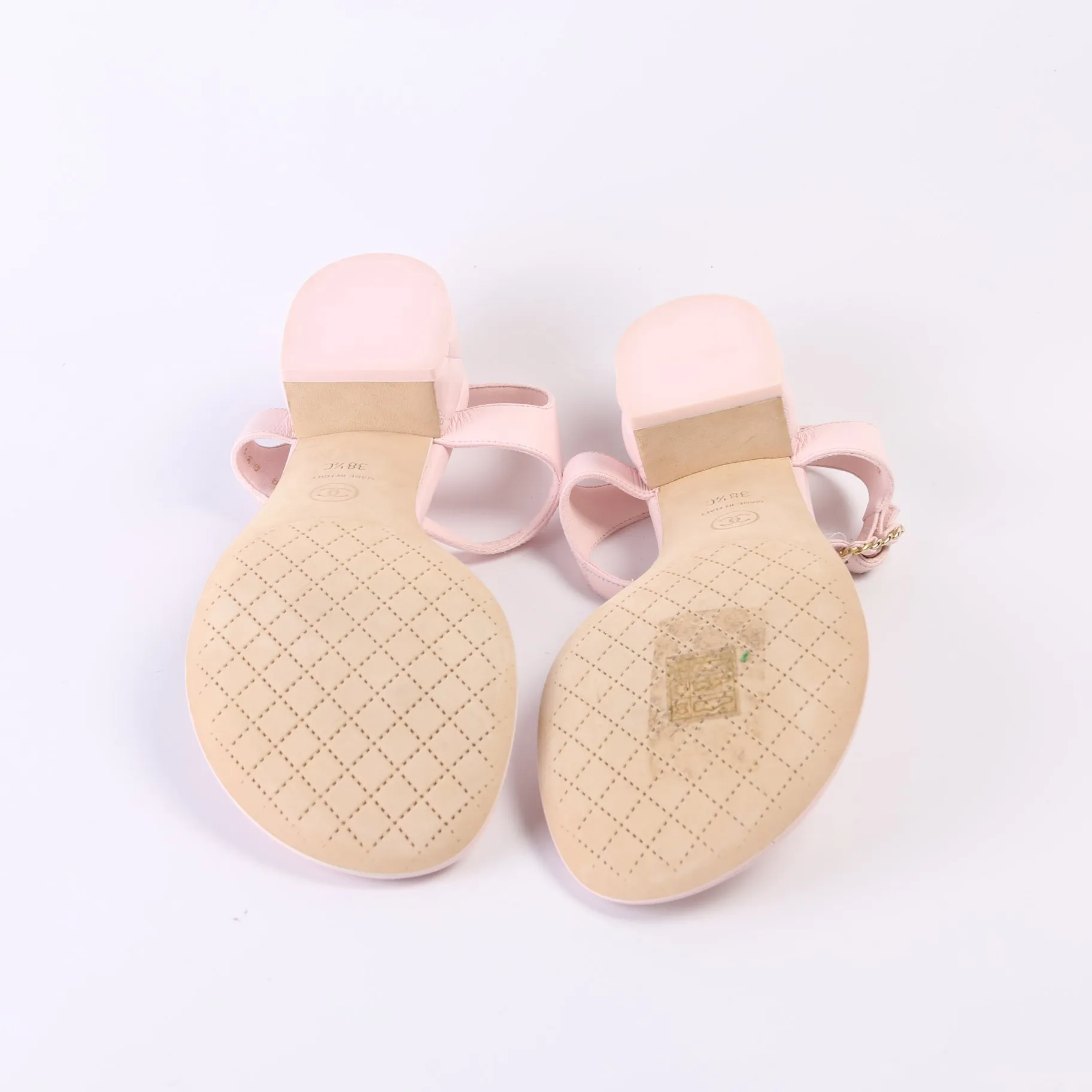 CC Chain T-Strap Sandal Size 38.5