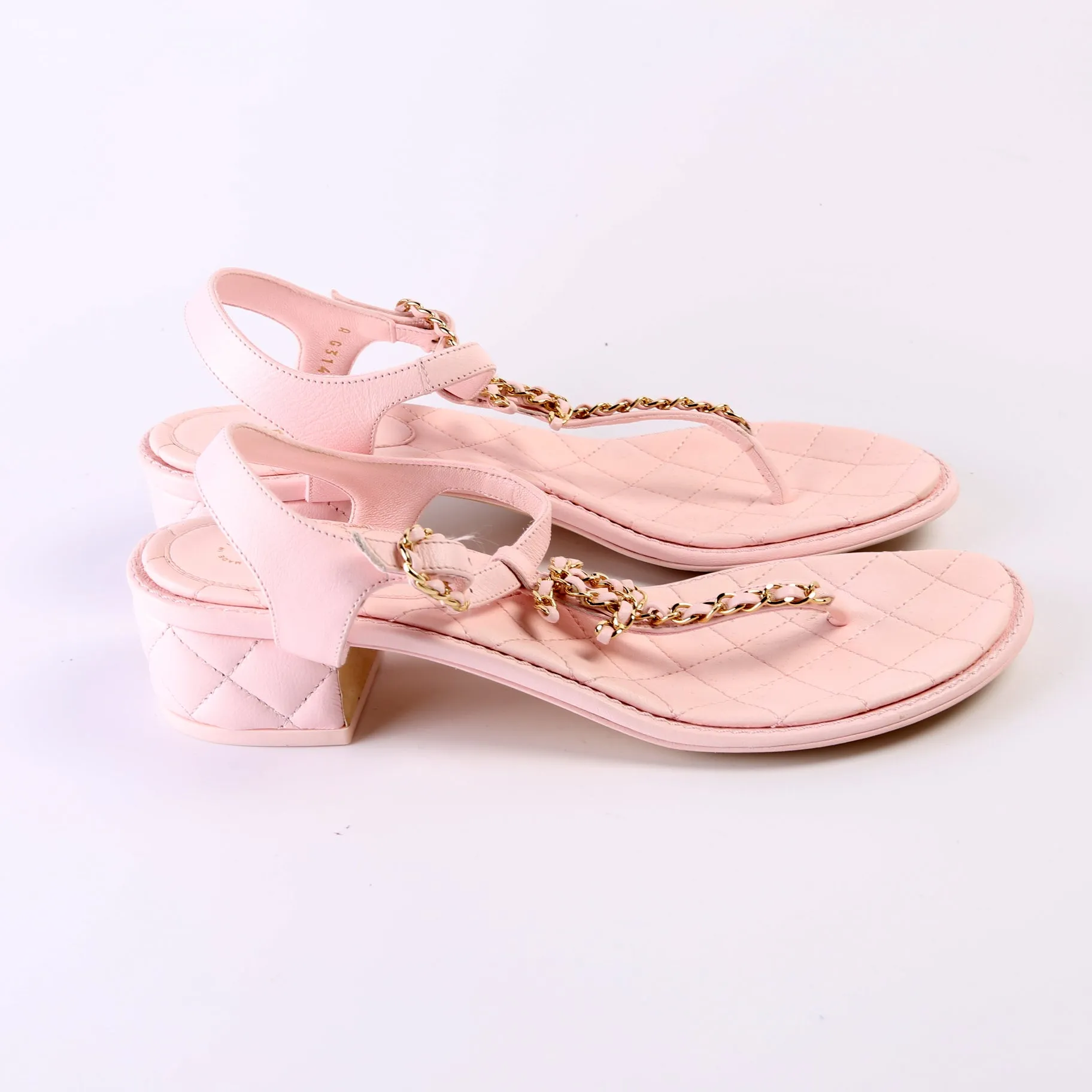 CC Chain T-Strap Sandal Size 38.5