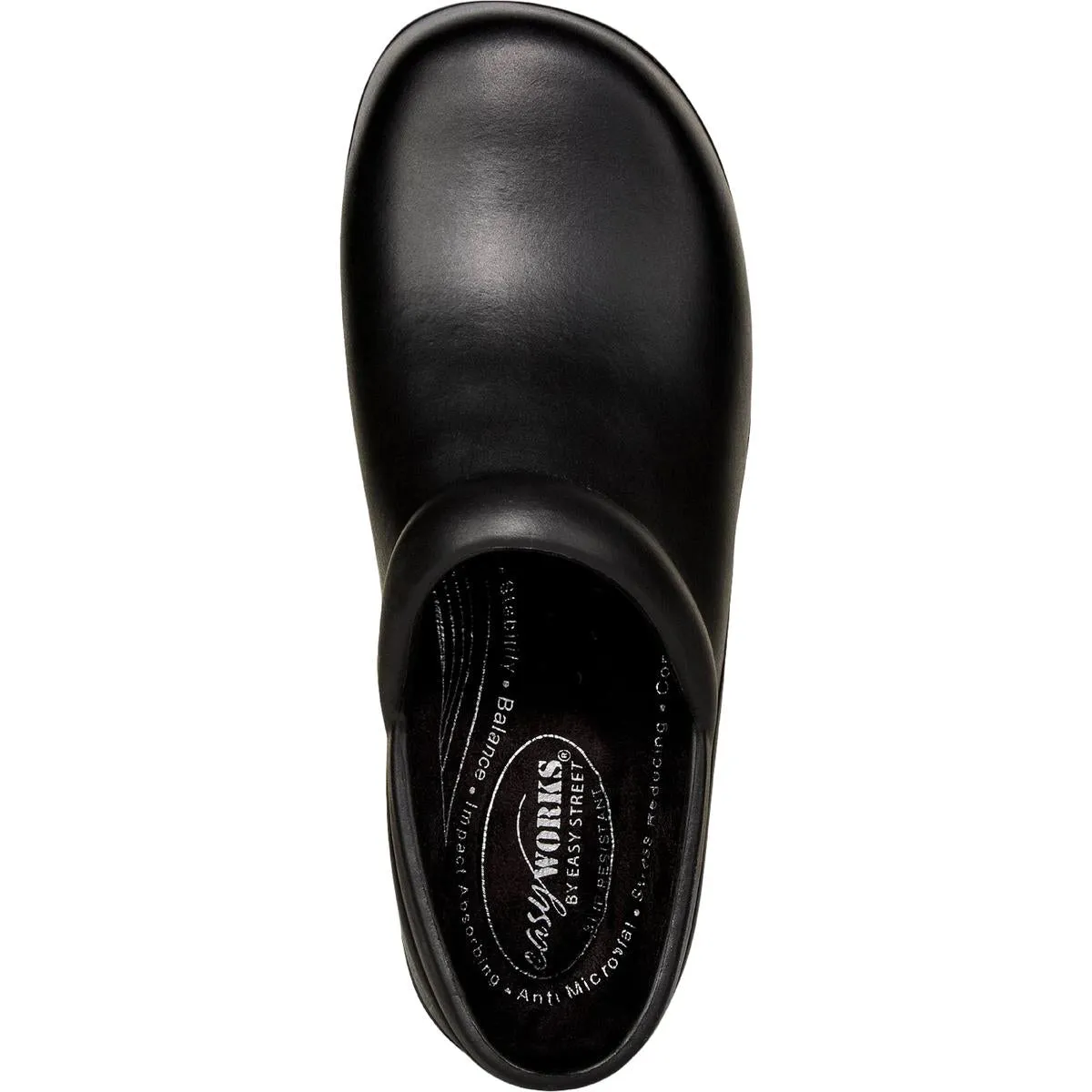 Easy Works by Easy Street Womens Kris Slip Resistant Mules Clogs