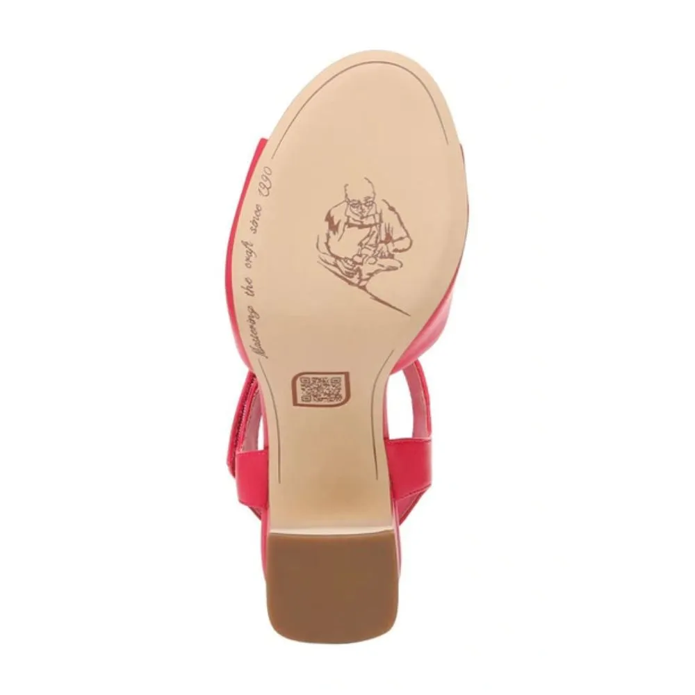 Flex Natalie Dark Pink Leather Franco Sarto Sandals