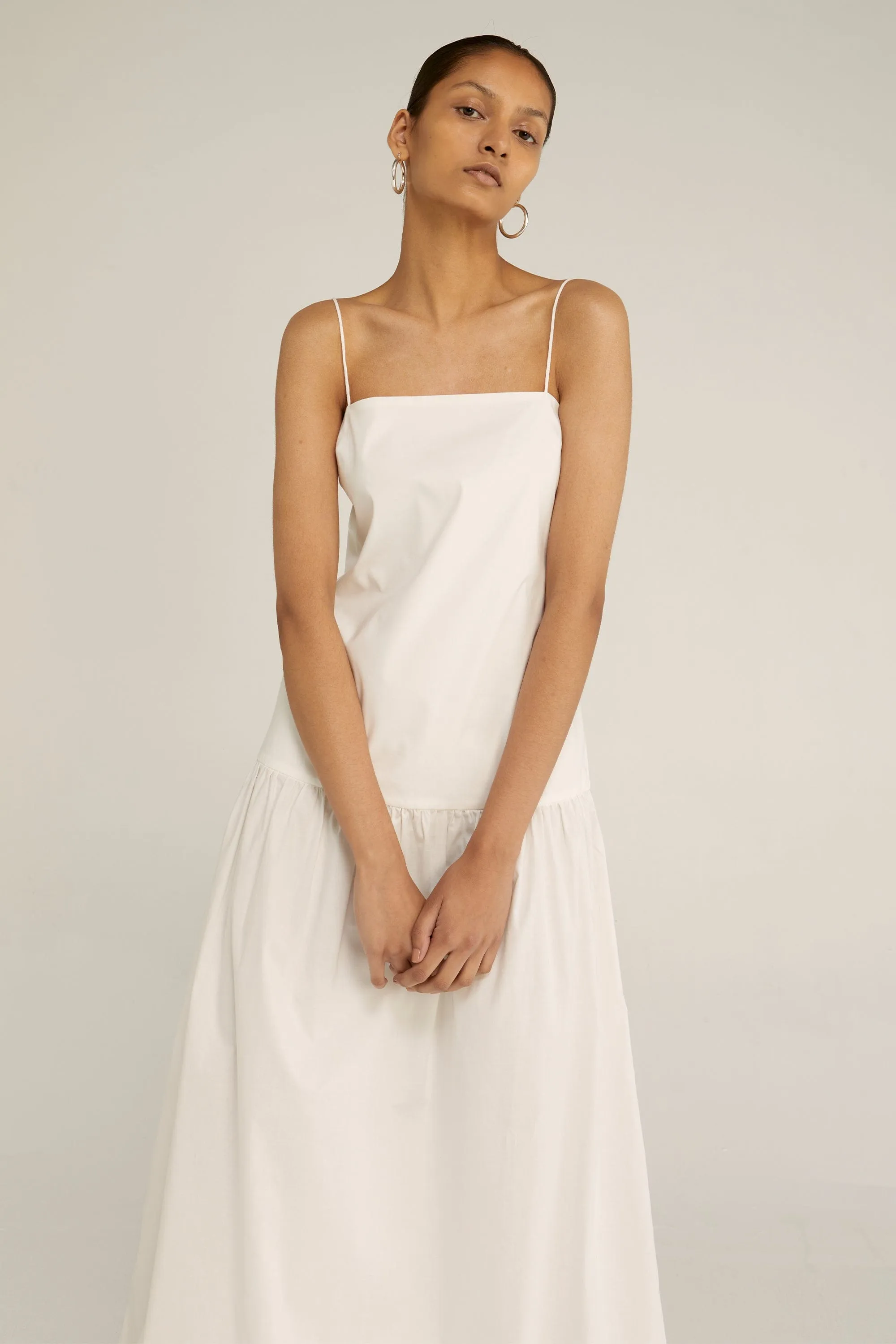 GARDEN PARTY SUN DRESS | WHITE