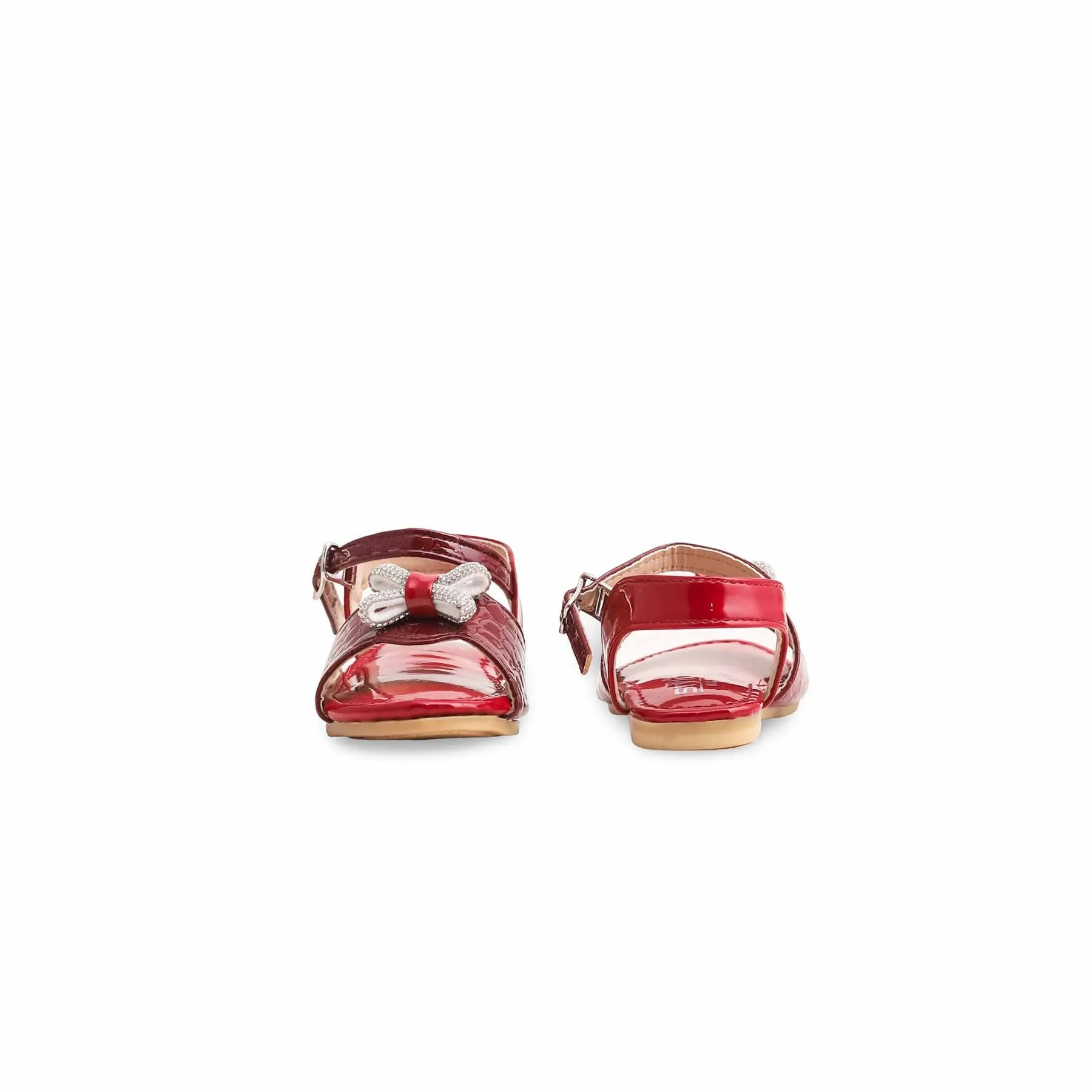 Girls Red Formal Sandal KD9928