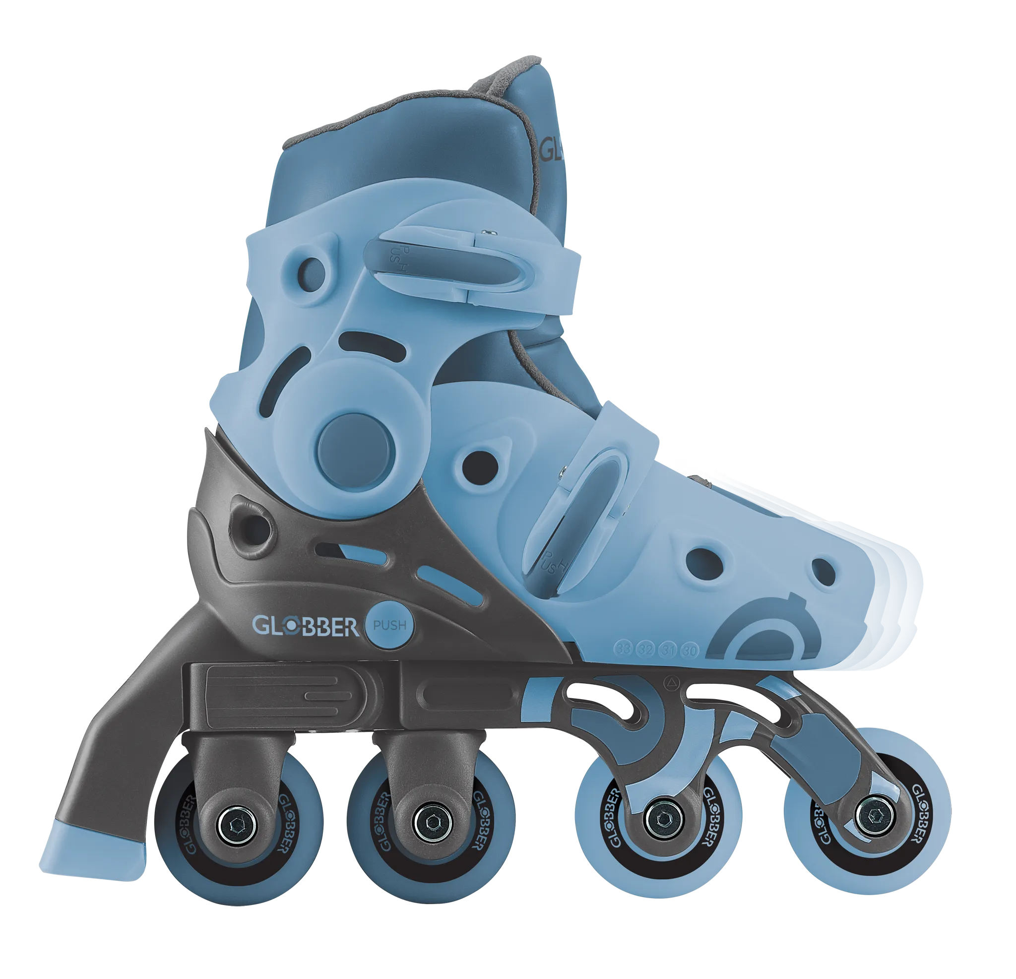 Globber Learning Roller Skates 2 in 1 (Size EU 30-33)