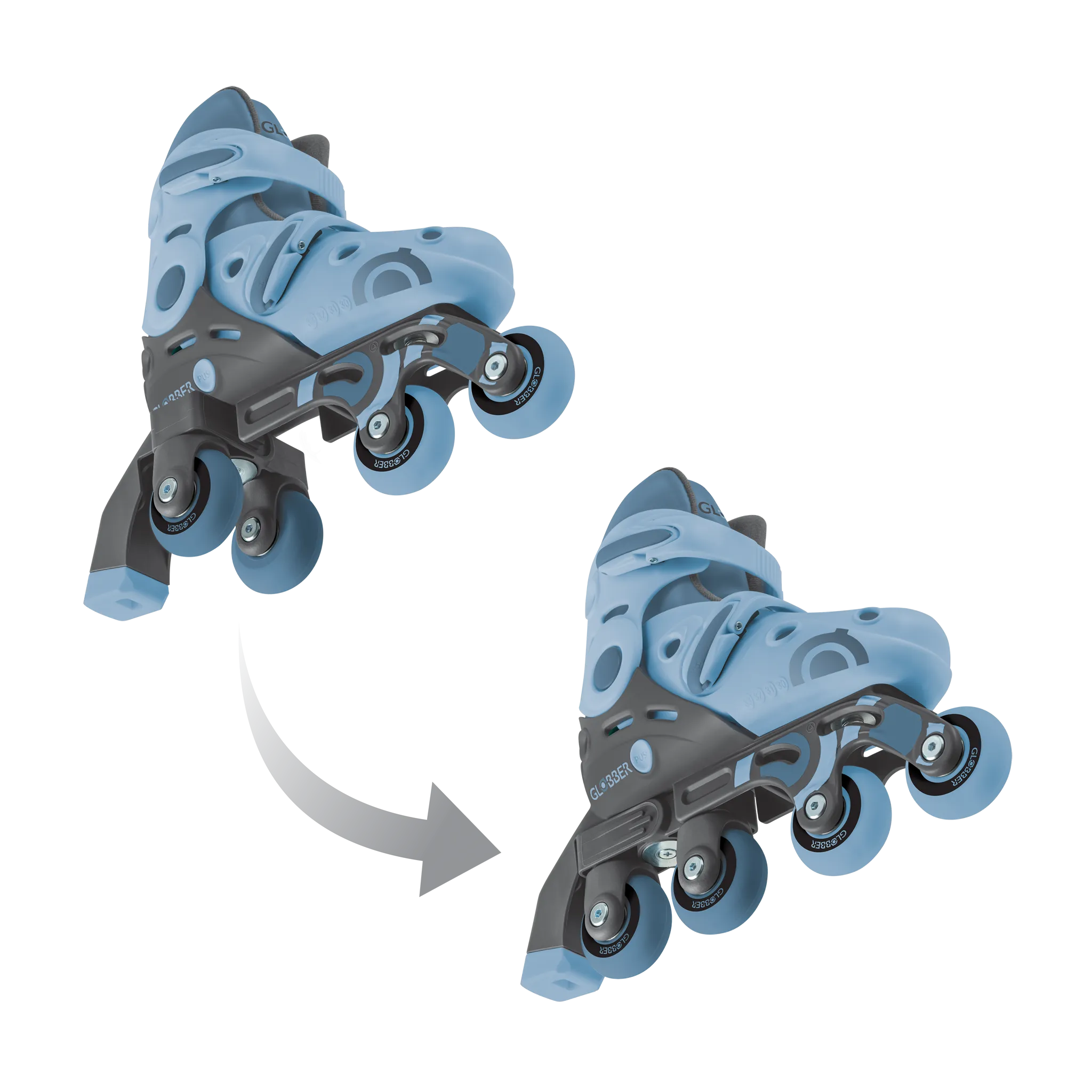 Globber Learning Roller Skates 2 in 1 (Size EU 30-33)