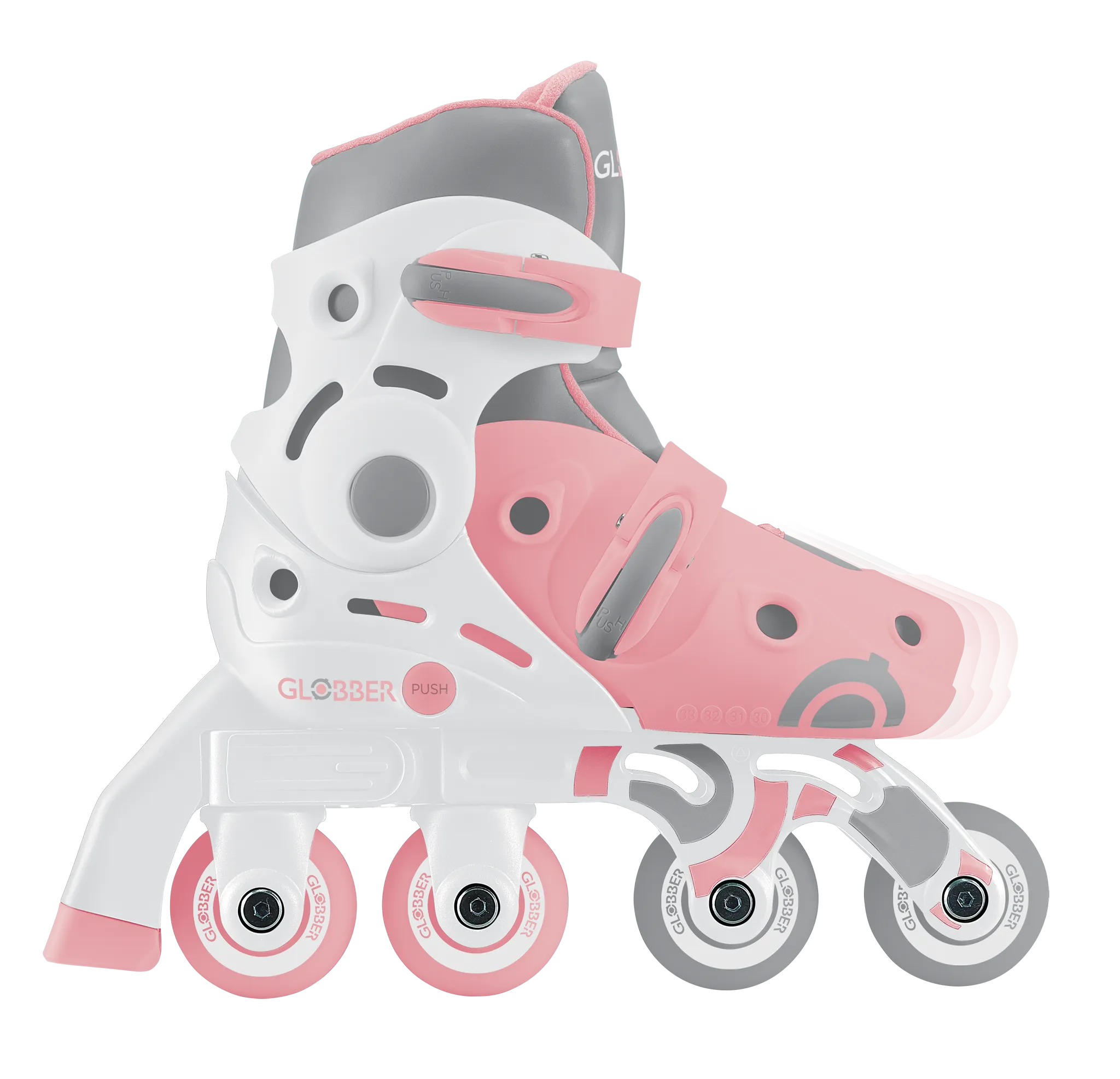 Globber Learning Roller Skates 2 in 1 (Size EU 30-33)