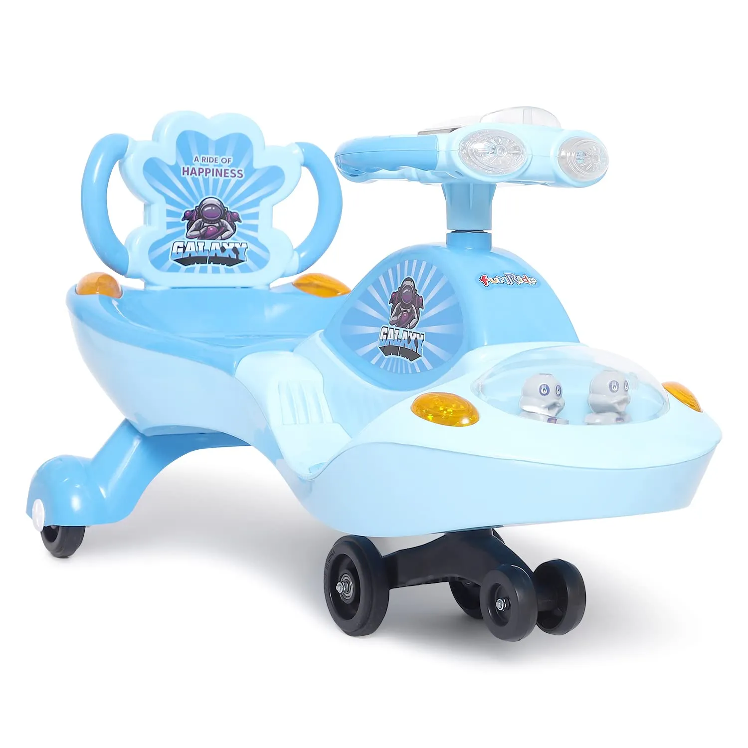 Her Home Galaxy - DX Twist and Swing Magic Car Ride On for Kids with Double Music and Lights for Boys and Girls ( 1 Year to 4 Years)