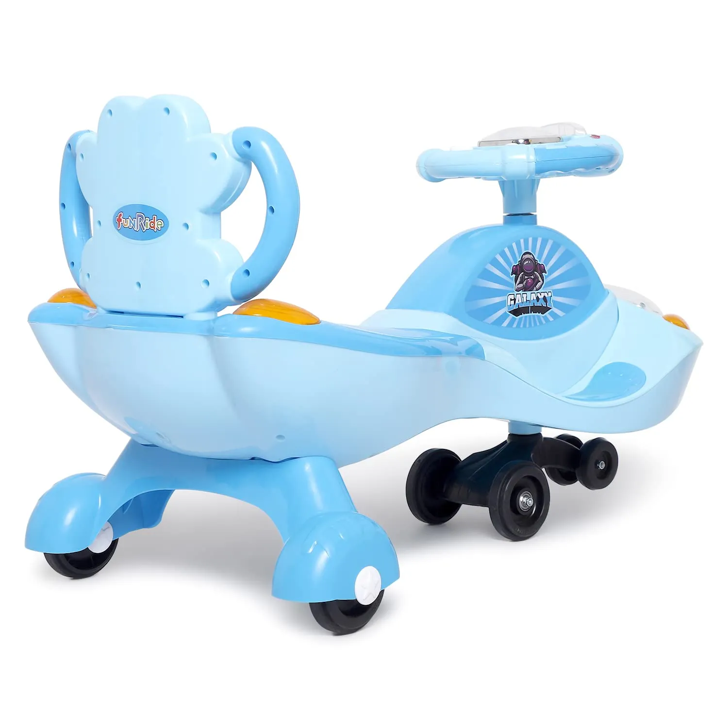 Her Home Galaxy - DX Twist and Swing Magic Car Ride On for Kids with Double Music and Lights for Boys and Girls ( 1 Year to 4 Years)