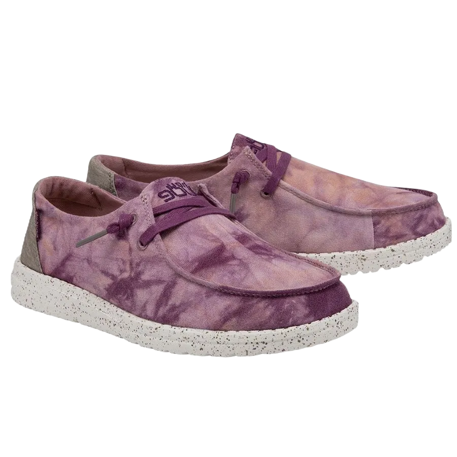 Hey Dude® Girl's Wendy Violet Tie Dye Slip On Shoes 130346867