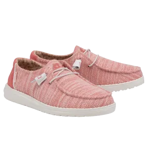 Hey Dude Ladies Wendy Stretch Coral Pearl Slip On Shoe 121415071