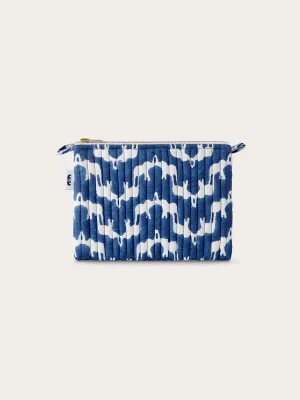 India' Quilted Clutch Bag - Elephant Palace Blue
