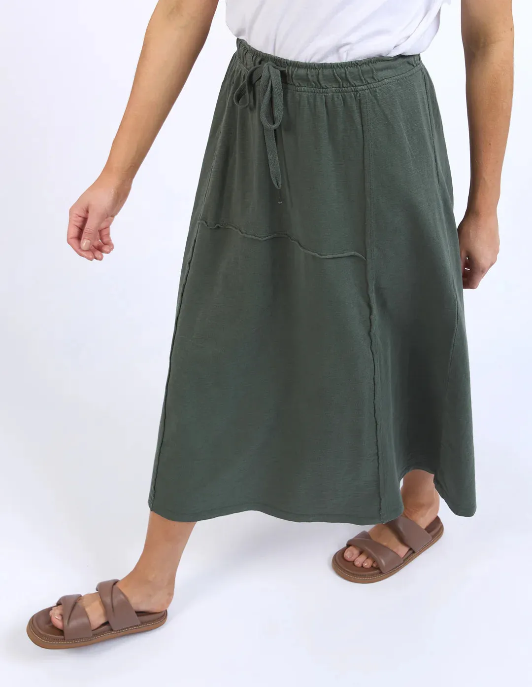 Jayne Skirt - Khaki (Plus Size)
