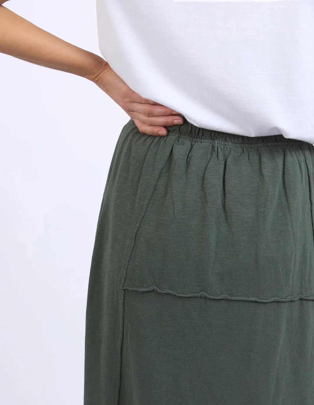 Jayne Skirt - Khaki (Plus Size)