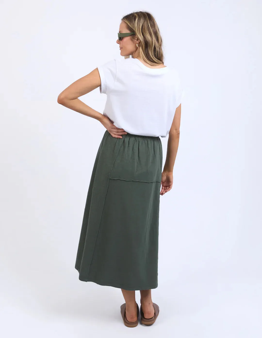 Jayne Skirt - Khaki (Plus Size)