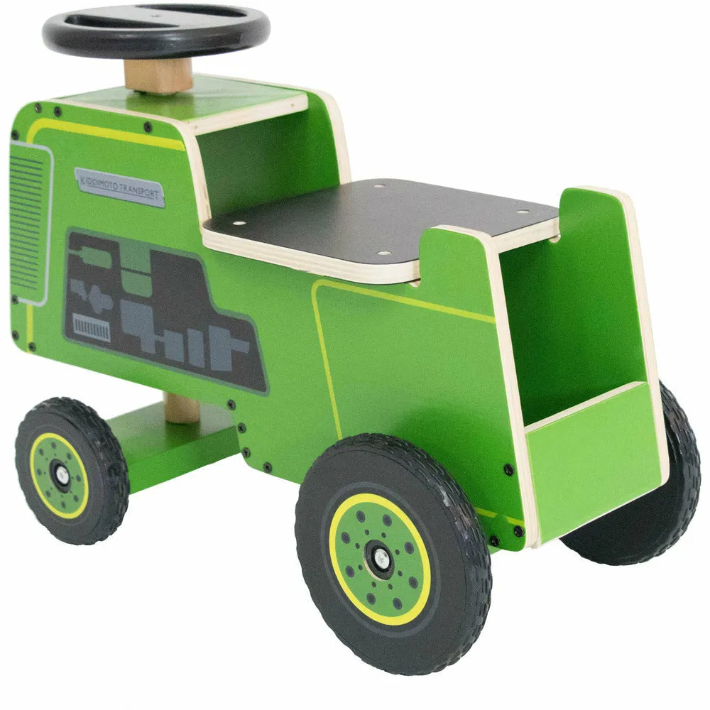 Kiddimoto Wooden Ride on Tractor