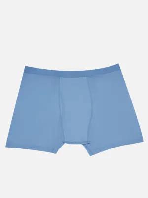 King Size - Plus Size Men's Pure Cotton Light Blue Solid Trunk Innerwear