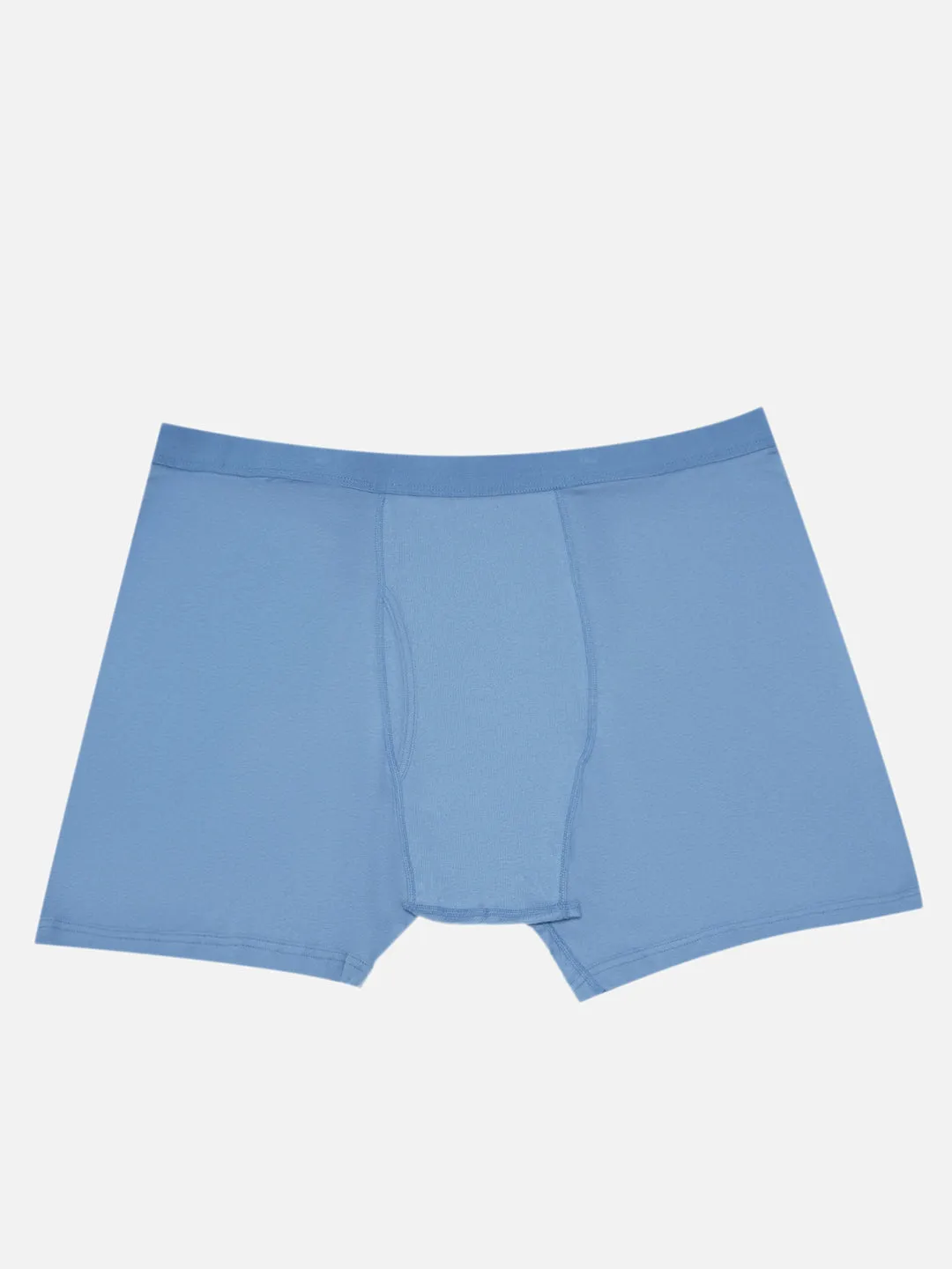 King Size - Plus Size Men's Pure Cotton Light Blue Solid Trunk Innerwear