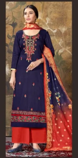 Kothari Presents Navya Pure Jam Silk Heavy Embroidery Work Fancy Designer Salwar Suits