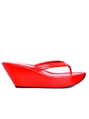 Leather Platform Sandals