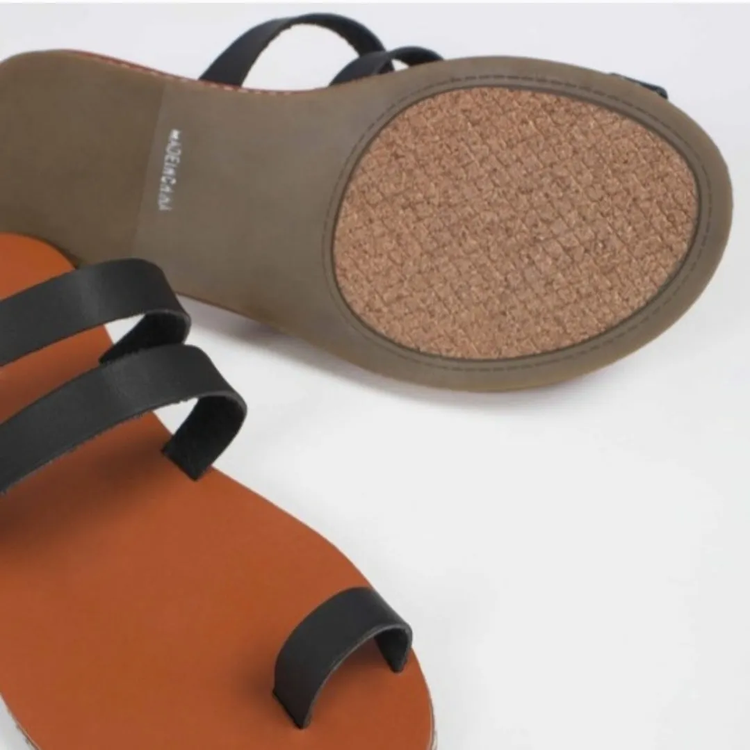 Leather Toe Ring Sandals