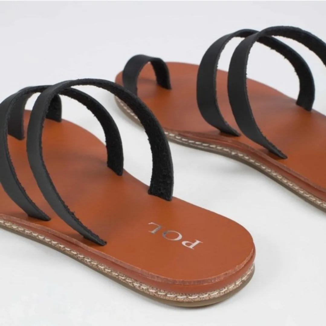 Leather Toe Ring Sandals