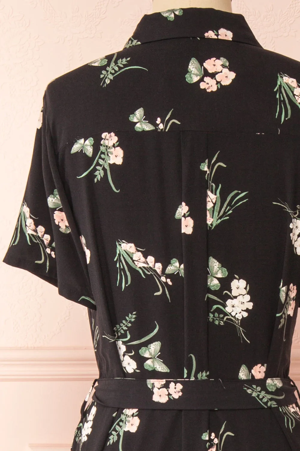 Loona | Floral Midi Shirt Dress