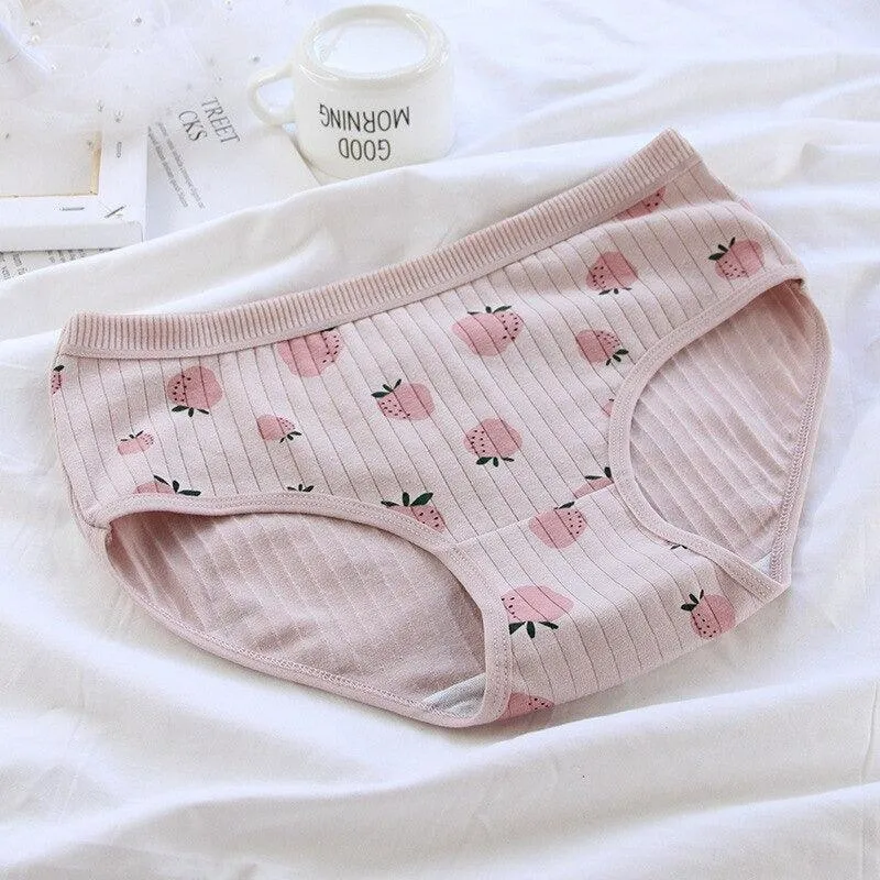 Low Rise Cotton Underpants  Soft and Breathable Striped Briefs