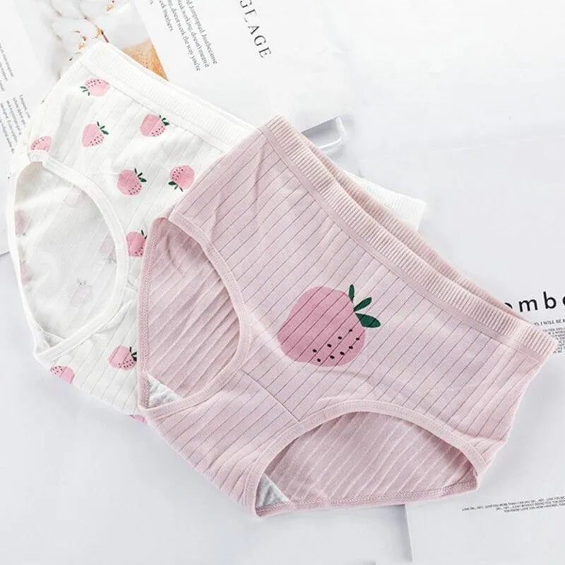 Low Rise Cotton Underpants  Soft and Breathable Striped Briefs