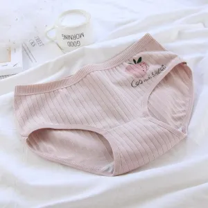 Low Rise Cotton Underpants  Soft and Breathable Striped Briefs