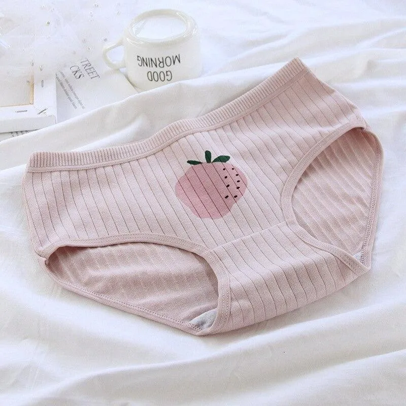 Low Rise Cotton Underpants  Soft and Breathable Striped Briefs