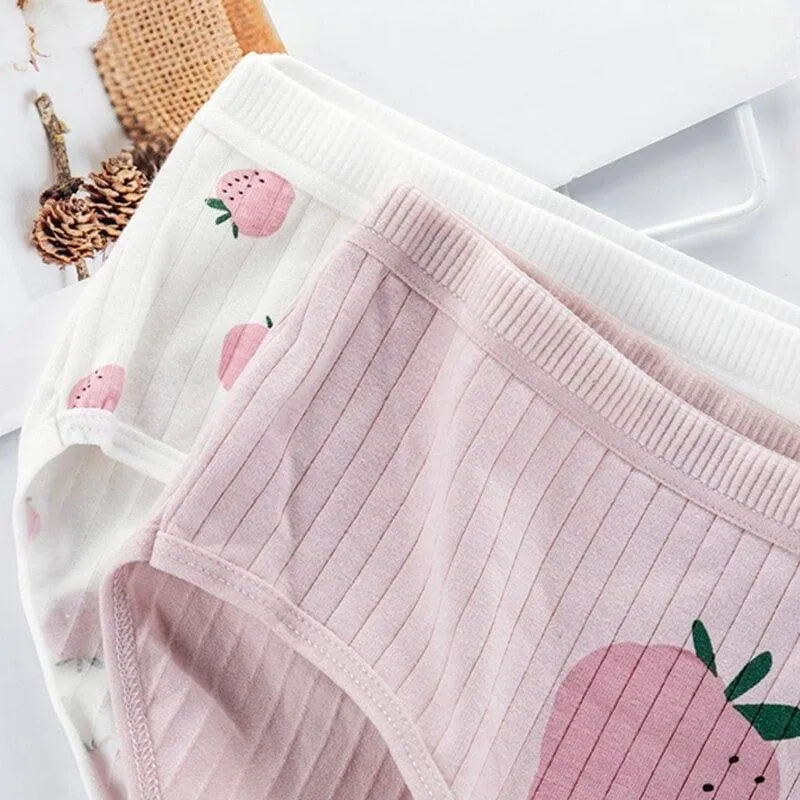Low Rise Cotton Underpants  Soft and Breathable Striped Briefs