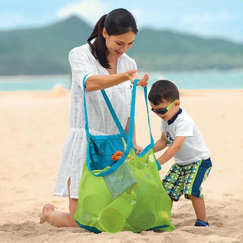 Mesh Hollowed Large Beach Tote
