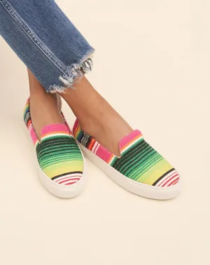 Mexi Blanket Slip-On - U56SO - Tulum Multicolor Stripes