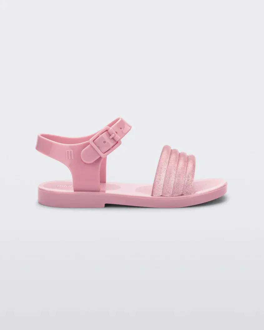 Mini Melissa Mar Wave Sandal Pink Glitter