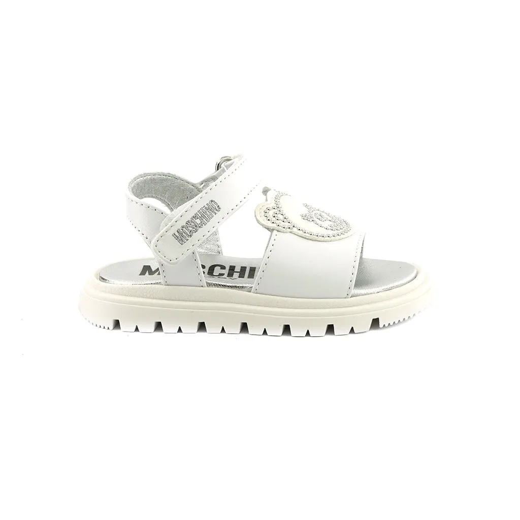 Moschino Kids Leather Platform Sandals